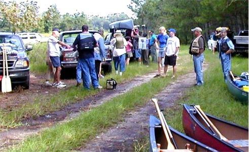 Canoe trip at Santee NW Refuge on Sept 18, 2004.