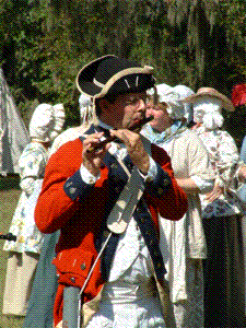 Rev. fifer plays a tune