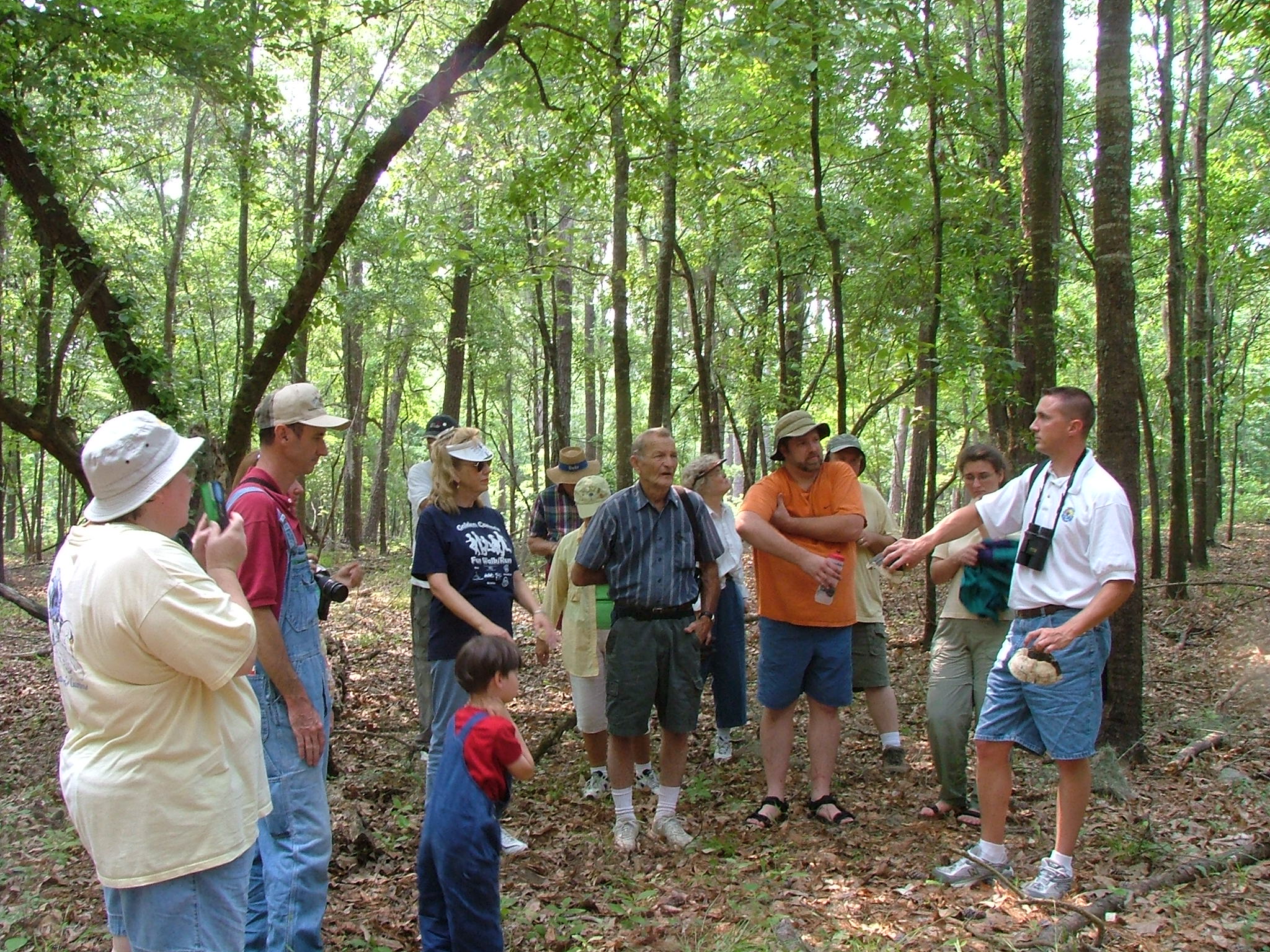 Josh holds us spell-bound with nature on Migratory Bird Day.