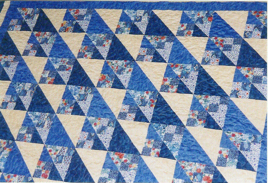 Hand-Made Full Quilt in Meadow Morning pattern to benefit the Swamp Fox Murals Society