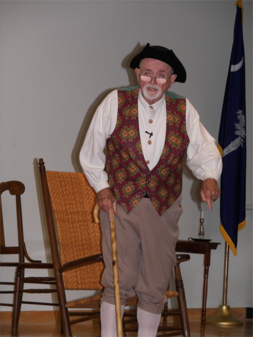 John Rutledge on stage at the Francis Marion Symposium