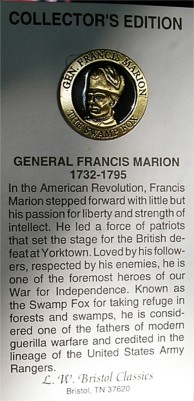 New Original General Francis Marion Pin