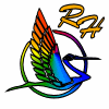 Rainbow Heron Logo